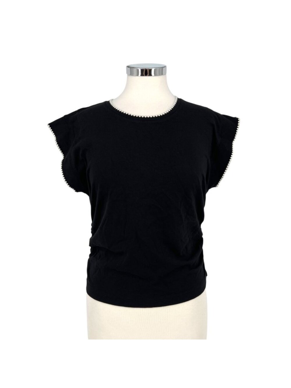 Madewell Side Cinch Muscle Tee Black Size Medium NWT